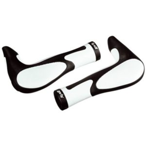Juego de puños Ergotec Multi-Flex AKSB 09 MTB Kraton/gel 138/138 mm negro/blanco