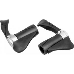 Juego de puños Ergotec Multi-Flex AKSB 10 MTB 87/87 mm diametro 22 mm alu/Kraton/gel negro/plata