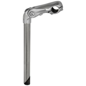 Potencia de caña Ergotec Kobra Vario 25.4/25.4/90mm angulo ajustable aluminio/acero inoxidable plata