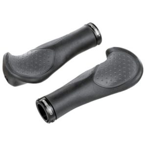 Juego de puños Ergotec Frisco 2 MTB Kraton/gel 140 mm diametro 22 mm negro/gris