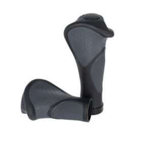 Juego de puños Ergotec Frisco 2 MTB Kraton/gel 95 mm diametro 22 mm negro/gris