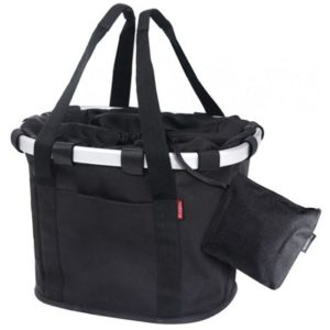 Bolsa Klickfix City Basket adaptador no incluido 35x28x26 cm negro 15 litros