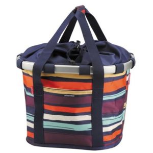 Bolsa delantera Reisenthel Bikebasket City Klickfix rayas 15 litros (35x28x26 cm)