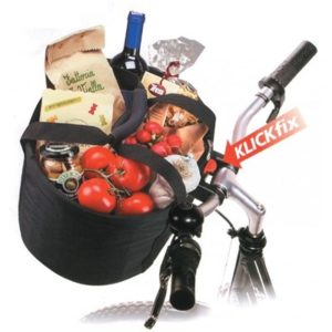 Bolsa de compras Rixen&Kaul Comfort mini 13 litros (32x24x23 cm) negro para fijacion Klickfix