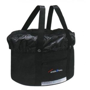 Bolsa de compras al manillar Rixen&Kaul Shopper Plus 24 litros (38x29x25 cm) negro para Klickfix