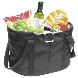 Bolsa de compras al manillar Rixen&Kaul Shopper 24 litros (38x29x25 cm) negro para fijacion Klickfix