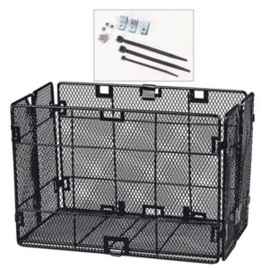 Cesta trasera lateral asista fija y plegable malla estrecha 32x18x23