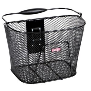 Cesta delantera Unix Ricco malla estrecha 35x29x25 cm negro