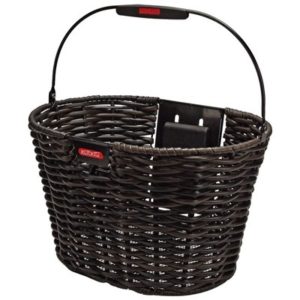 Cesto delantero Klickfix Structura ovalada trenzada sin adaptador 39x24x28