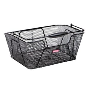 Cesta trasera Unix Remio malla estrecha 40x30x17 cm negro