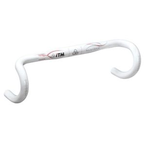 Manillar ITM Ctra Alutech 7075 420 mm 31.8 blanco lacado