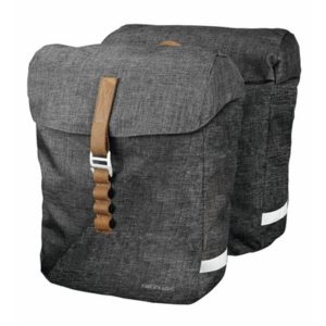Juego de alforjas Tubus sistema Racketime Heda con adaptador Snapit 31.5x37.5x45 cm gris
