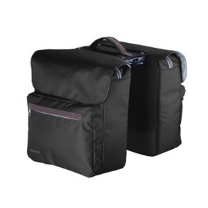 Juego de alforjas Tubus sistema Racketime Ture con adaptador Snapit 45x31x40 cm negro