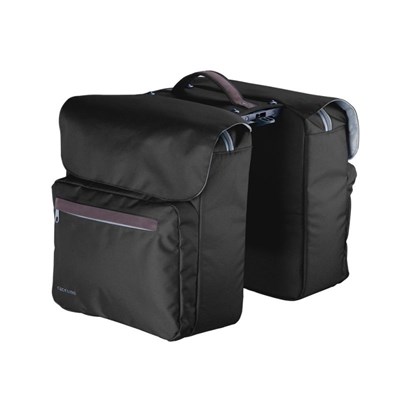 Juego de alforjas Tubus sistema Racketime Ture con adaptador Snapit 45x31x40 cm negro