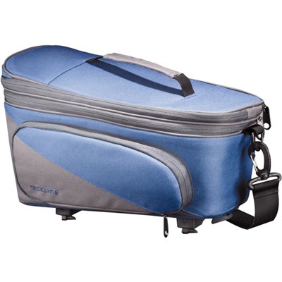 Bolsa Tubus sistema Racktime Talis Plus con adaptador Snapit 23x18x37 cm azul/gris 8 litros