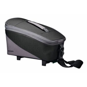 Bolsa Tubus sistema Racktime Talis con adaptador Snapit 23x18x37 cm negro/gris 8 litros