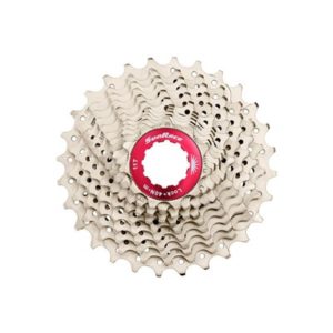 Cassette Sunrace aluminio Metal rojo 11V.(11-32)