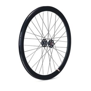 Rueda delantera Gurpil Pista Fixed 42 mm negra carrete negro