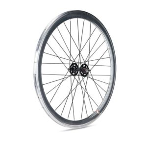 Rueda delantera Gurpil Pista Fixed 42 mm pulida carrete negro