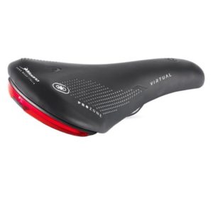 Sillin Selle Bassano Virtual MTB negro con luz
