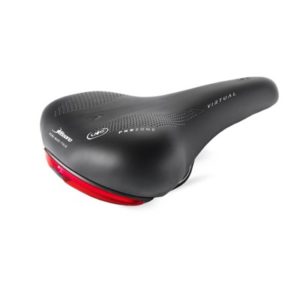Sillin Selle Bassano Virtual City hombre negro con luz