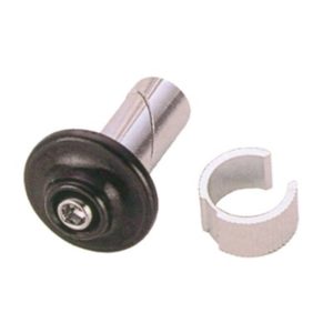 Tapon Point de manillar de aluminio negro