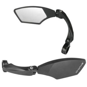 Retrovisor izquierdo M-Wave Spy Space con abrazadera 22.2 mm aluminio negro