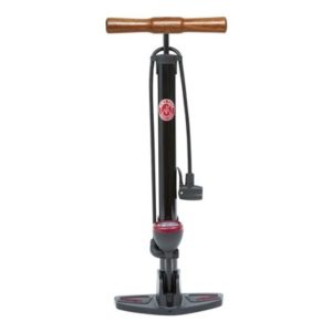Hinchador de pie Mijnenpieper Retro Pressure todas las valvulas c/manometro mango de madera acero NE