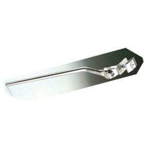 Caballete lateral,28",esge plata,305mm, montaje con placa, en bolsa
