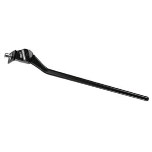 Caballete lateral ESGE Optima Noxy 28" negro, 305mm, montaje directo