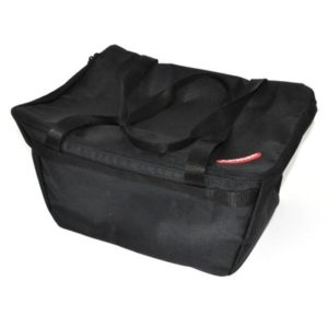 Bolsa elegante p. cesta tras. Pletscher 30x22x20cm, negro