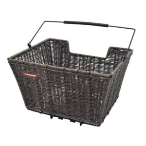 Cesta-RT Pletscher mimbre marrón, adaptador de 3 puntos Pletscher