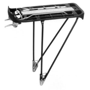 Portaequipaje Pletscher Genius 26/28" sistema 310/345 mm, plata,S.implementos
