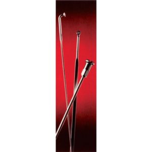 Caja de 100 radios Buchel Zinc 262x2 cabecilla 12 mm