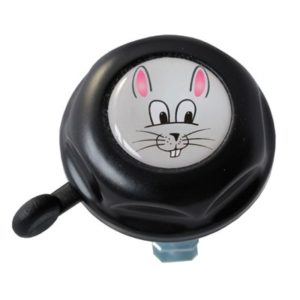 Timbre de niños Reich liebre motivo gota resina negro Ø 55mm