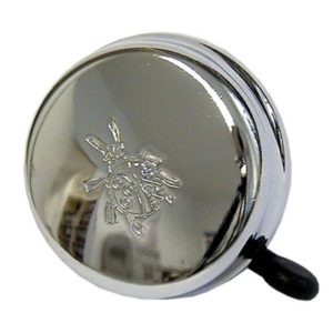 Timbre Reich con motivo mariquita cromado, Ø 60mm en embalaje-SB