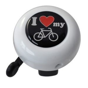Timbre Trino Reich motivo I Love My Bike 55 mm blanco