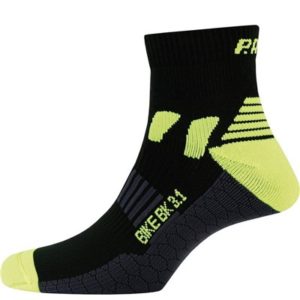 Calcetines P.A.C.Bike Cool BK 3.1 mujer negro/amarillo