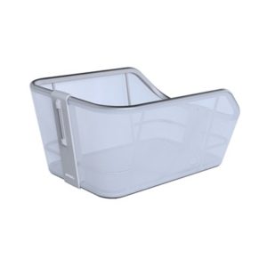 Cesta trasera Basil Cento Tech Fiber 21 litros WSL aluminio azul/plata