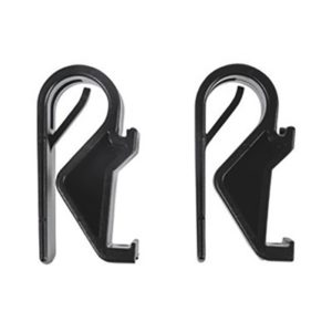 Juego de abrazaderas Basil sistema hook-on manillar Ø10-12 mm negro