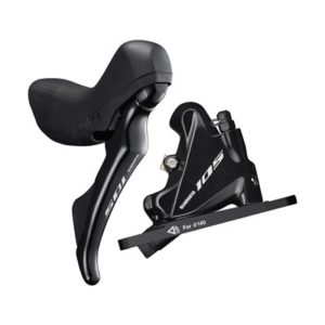 Maneta freno/cambio izq. Shimano 105 ST-R7070 disco 140mm Flat mount 1000mm pinza tras. SM-BH90 negr