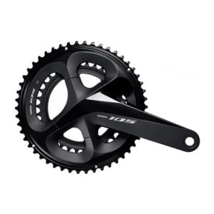 Juego de bielas/platos Shimano 105 FC-R7000 Hollowtech II 110 BCD 172.5 mm 53x39D 2x11V negro s.caz.