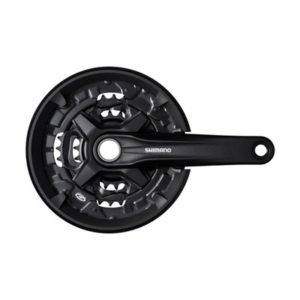 Juego de bielas y platos Shimano acera FC-MT210 24 mm 170 mm 44x32x22D 9V negro c.cubrecadena/S.caz