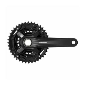 Juego bielas/platos Shimano acera FC-MT210 24 mm 175 mm 44x32x22D 9V negro con guardacadena/sin caz.