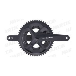 Juego de bielas/platos Shimano 105 FC-R7000 Hollowtech II 110 BCD 175 mm 52x36D 11V negro sin caz.