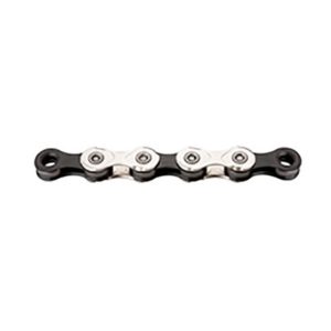 Cadena KMC X12 1/2x11/128 ancha 126 eslabones 12V plata/negro (25 unidades)