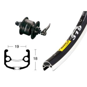 Rueda del. 28x1.75din 3n72 ng QR 36 Mavic A319 radios Niro plata DD