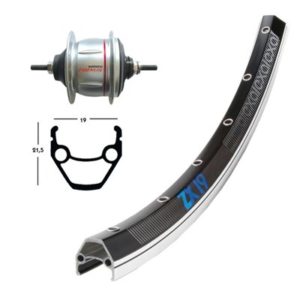 Rueda trasera 28x1.75 Winora Exal ZX 19 contrapedal 36 agujeros Shim.SG-C60018 135mm 8V.n/PL(622-19)