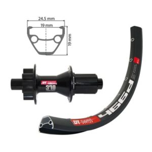 Rueda tr.27.5"Winora DT Swiss 466D 32 ag.disc.6T DT tubel.ready DT Swiss 370 12x142 8-10V.ne(622-19)
