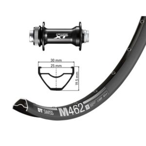 Rueda delantera 29"Winora DT Swiss M462 32 ag.disco CL Sh.Deore XT HBM 8010 Boost 15x110mm N(622-25)